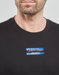 Calvin Klein Jeans - TRANSPARENT STRIPE LOGO TEE