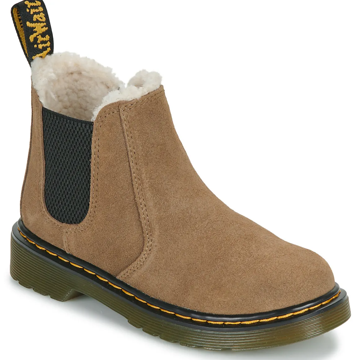 Dr. Martens - Leonore J Dark Khaki Bronx Suede