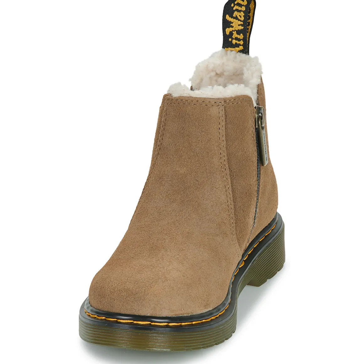 Dr. Martens - Leonore J Dark Khaki Bronx Suede
