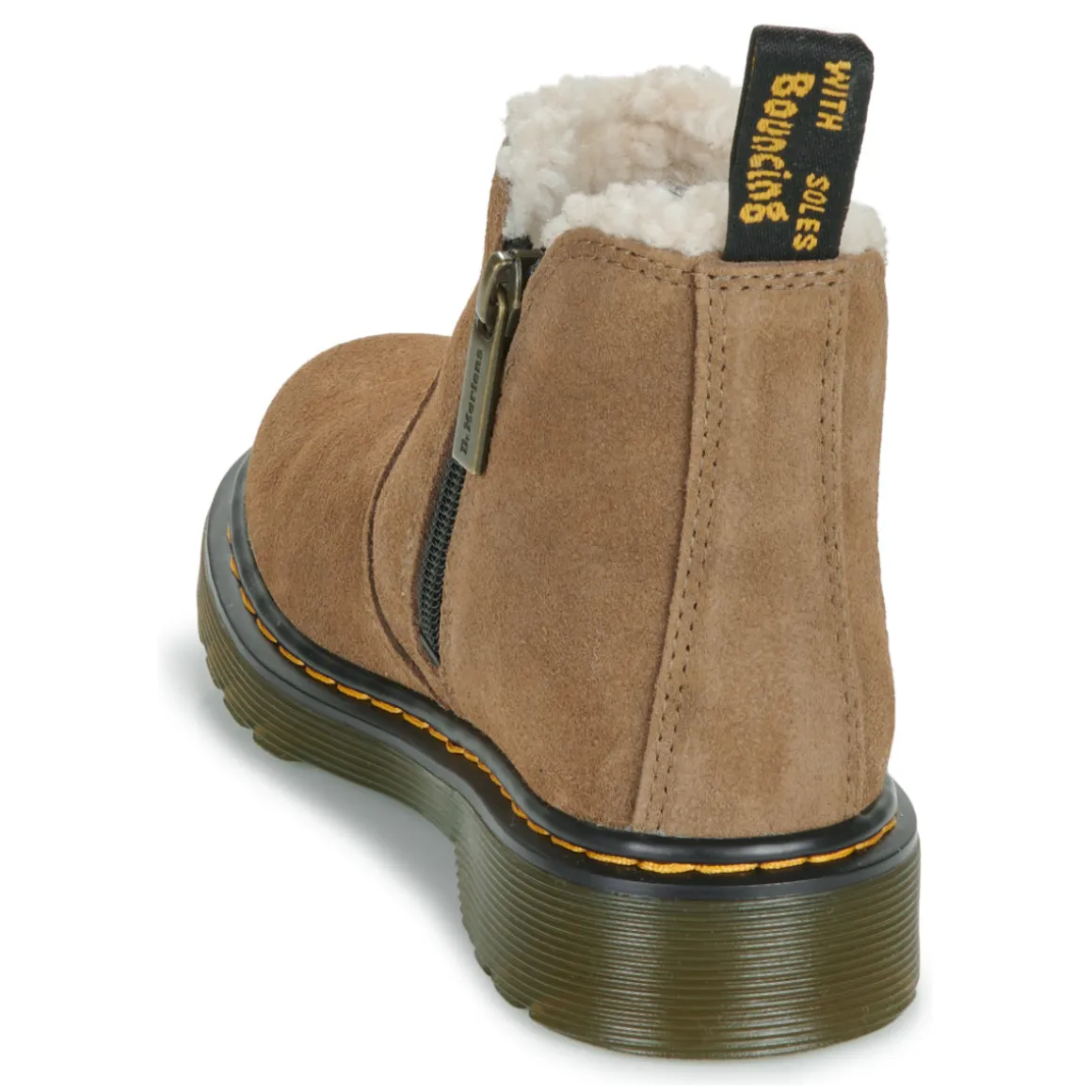 Dr. Martens - Leonore J Dark Khaki Bronx Suede