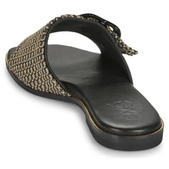 Exé Shoes - 556-ORO-RAFFIA-BLACK