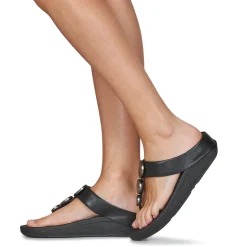 FitFlop - HALO METALLIC-TRIM TOE-POST SANDALS