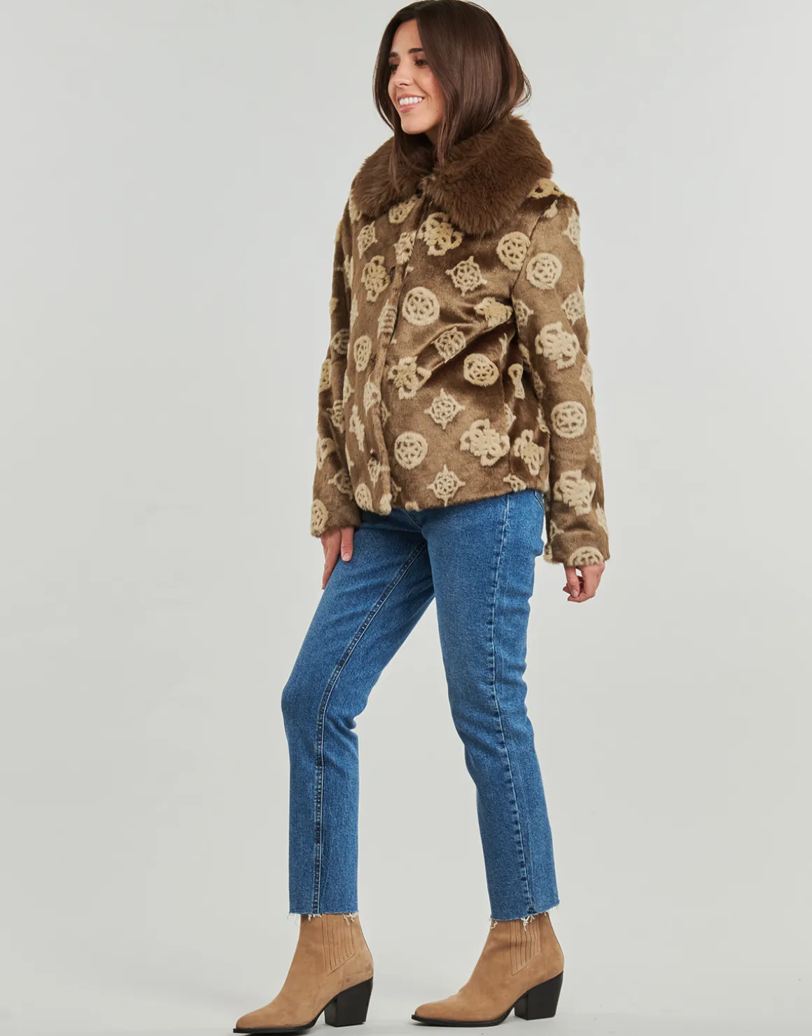 Guess - KARINE FUR LOGO JKT