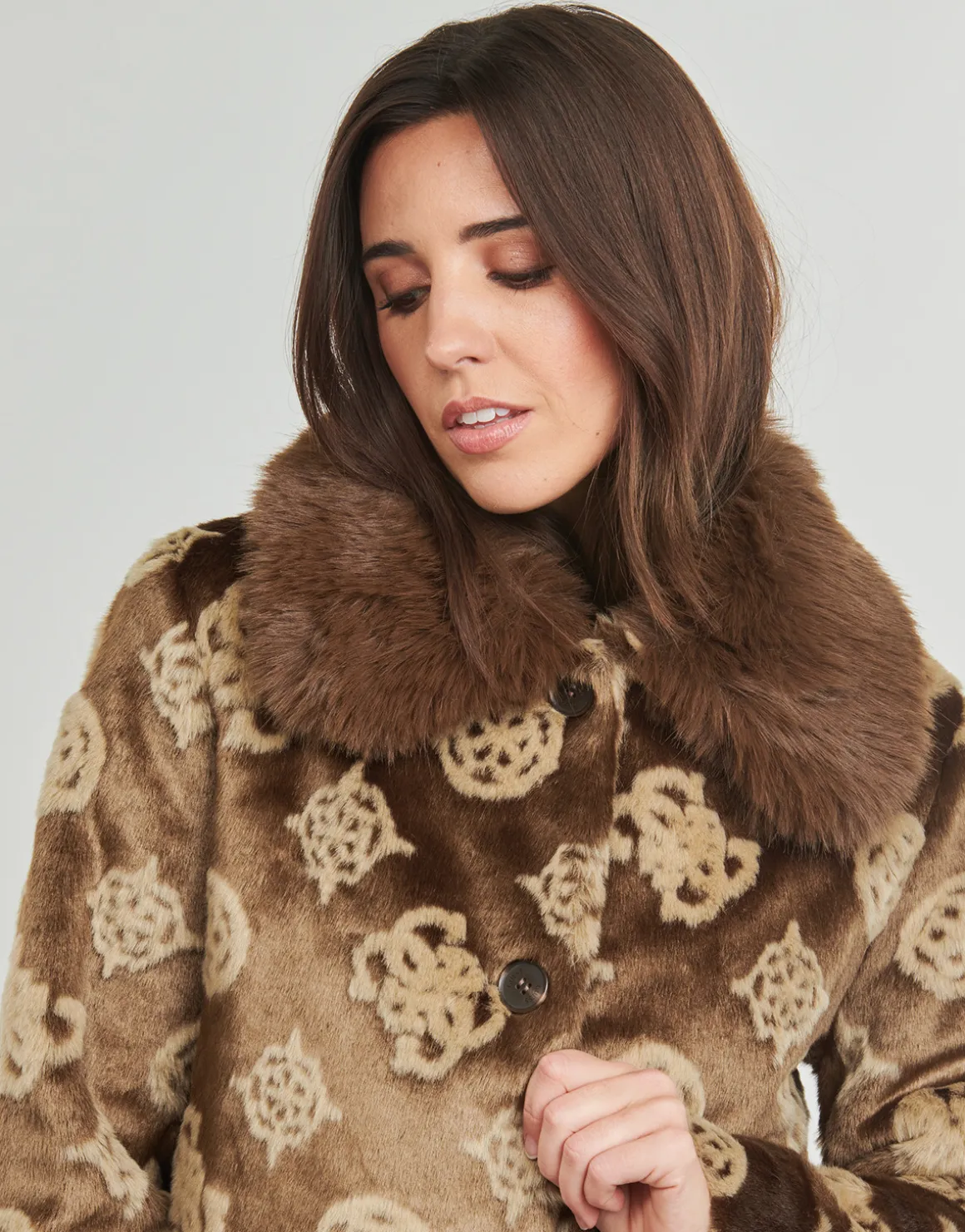 Guess - KARINE FUR LOGO JKT