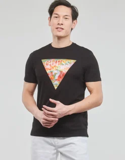 Guess - SS BSC ABSTRACT TRI LOGO TEE