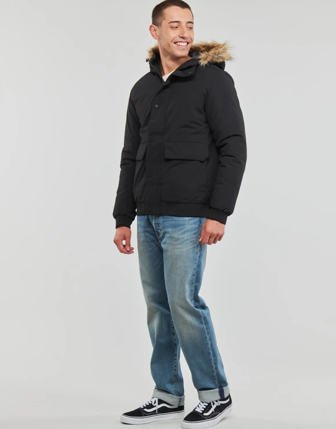 Jack & Jones - JJCHAMP BOMBER JACKET FUR