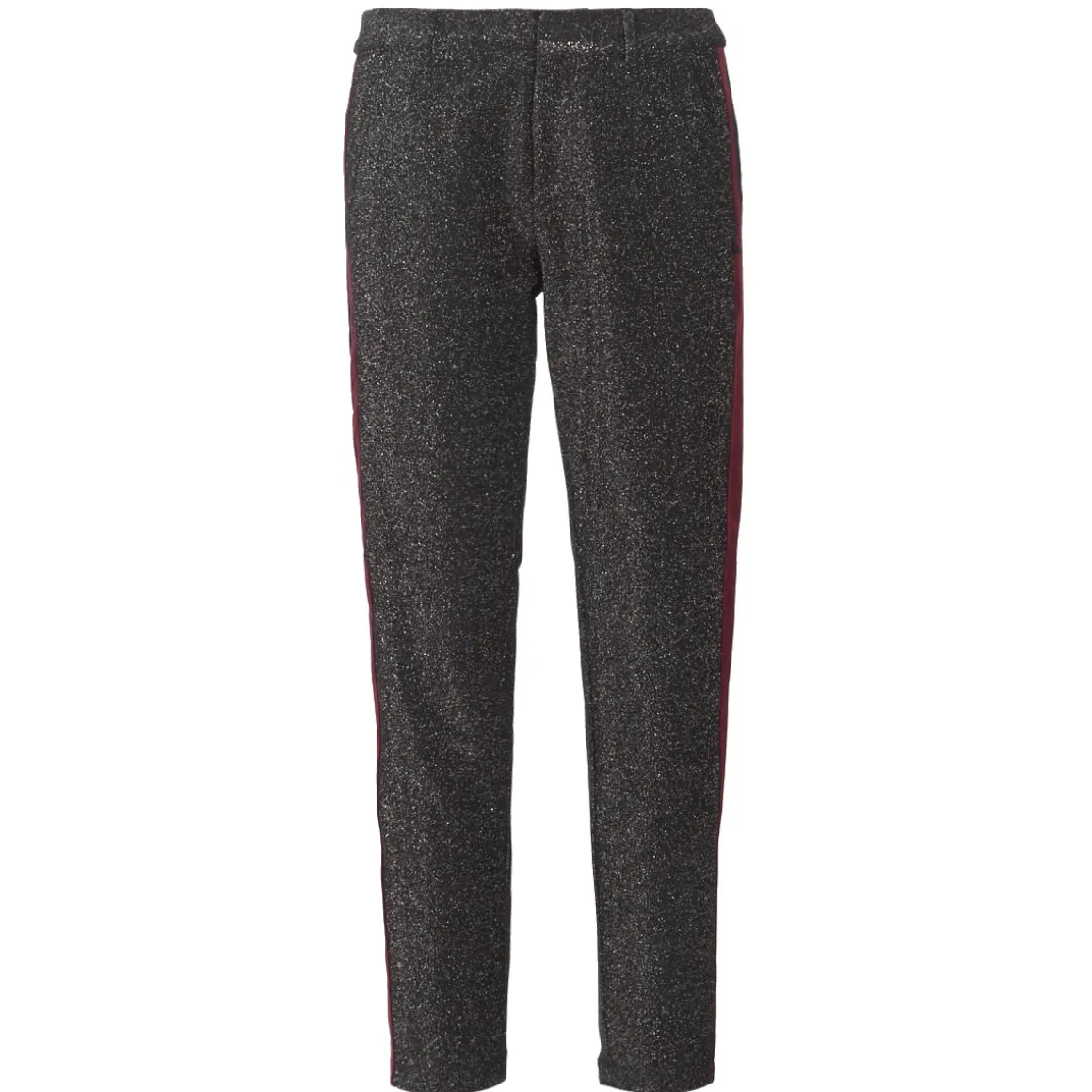 Maison Scotch - TAPERED LUREX PANTS WITH VELVET SIDE PANEL