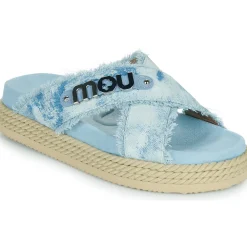 Mou - CRISS-CROSS ROPE SANDAL PAINTE