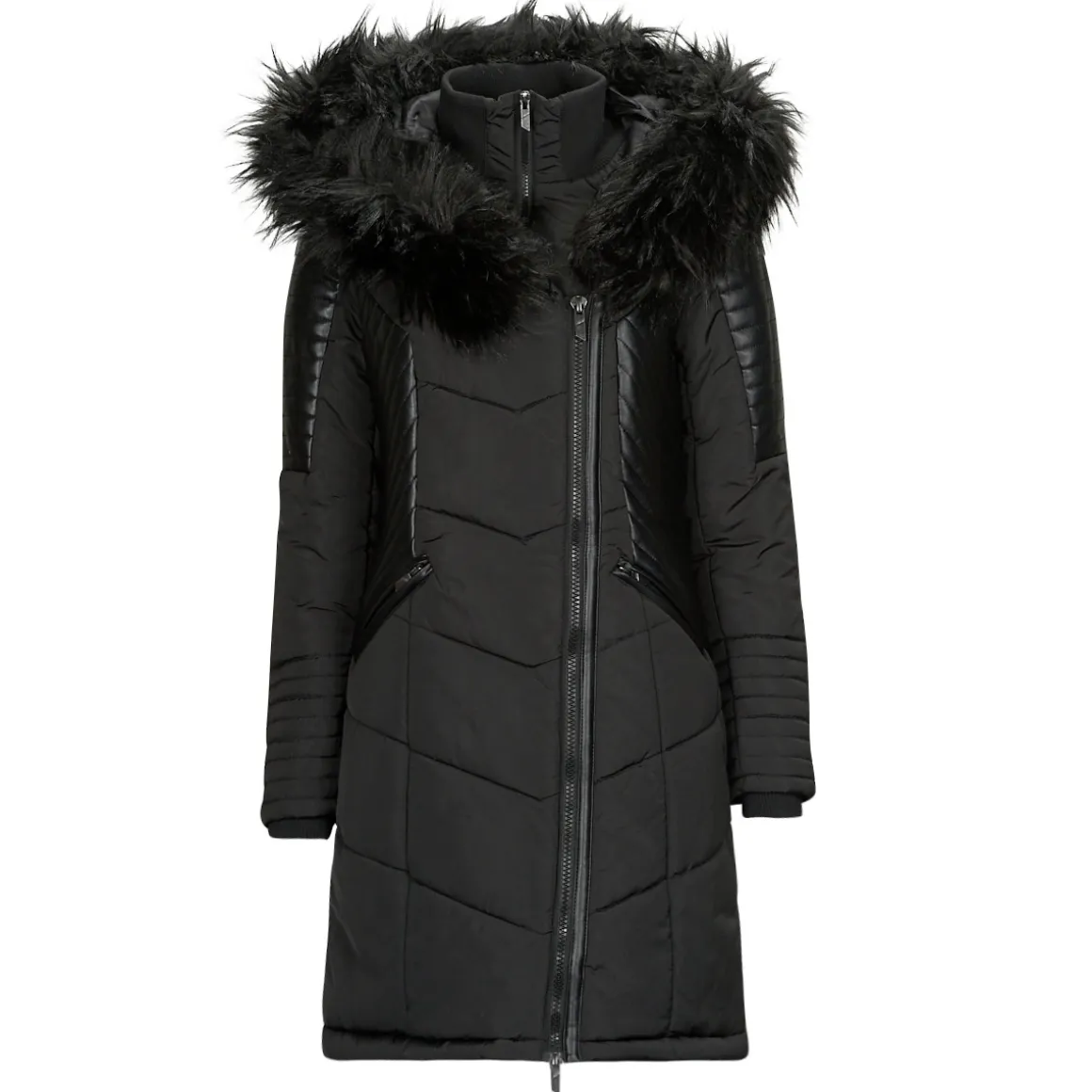 Only - ONLNEWLINETTE FUR HOOD COAT OTW
