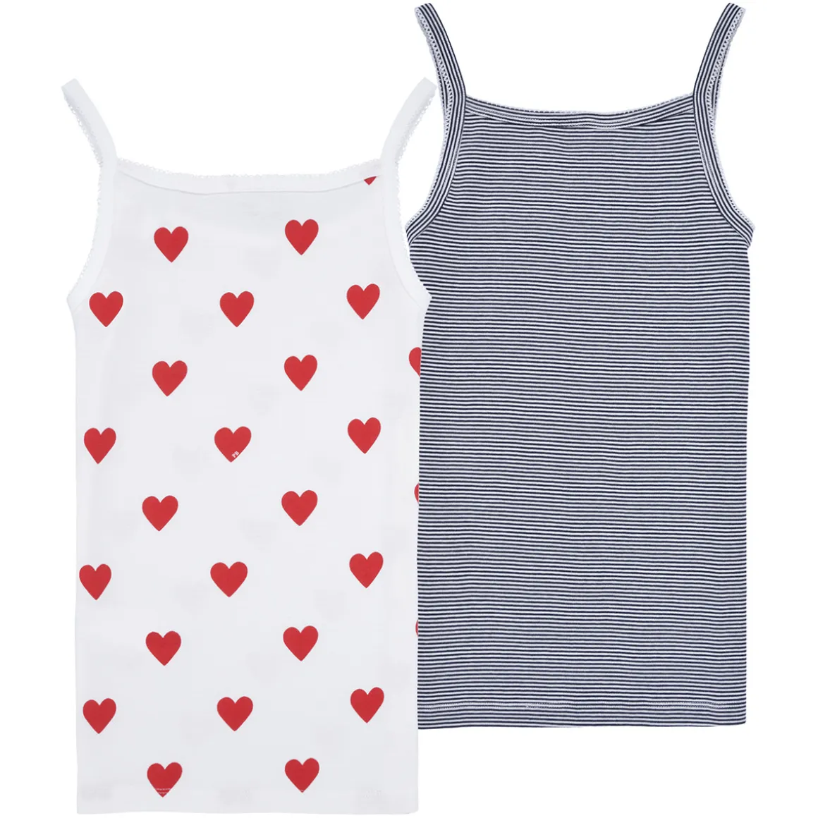 Petit Bateau - LOT X2 DEBARDEUR