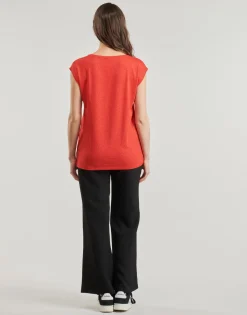 Pieces - PCBILLO TEE LUREX STRIPES