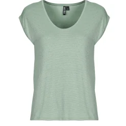 Pieces - PCBILLO TEE LUREX STRIPES