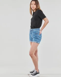 Pieces - PCRIA SS FOLD UP SOLID TEE