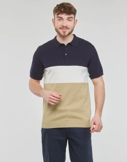 Selected - SLHMATTIS SS KNIT BLOCK POLO B