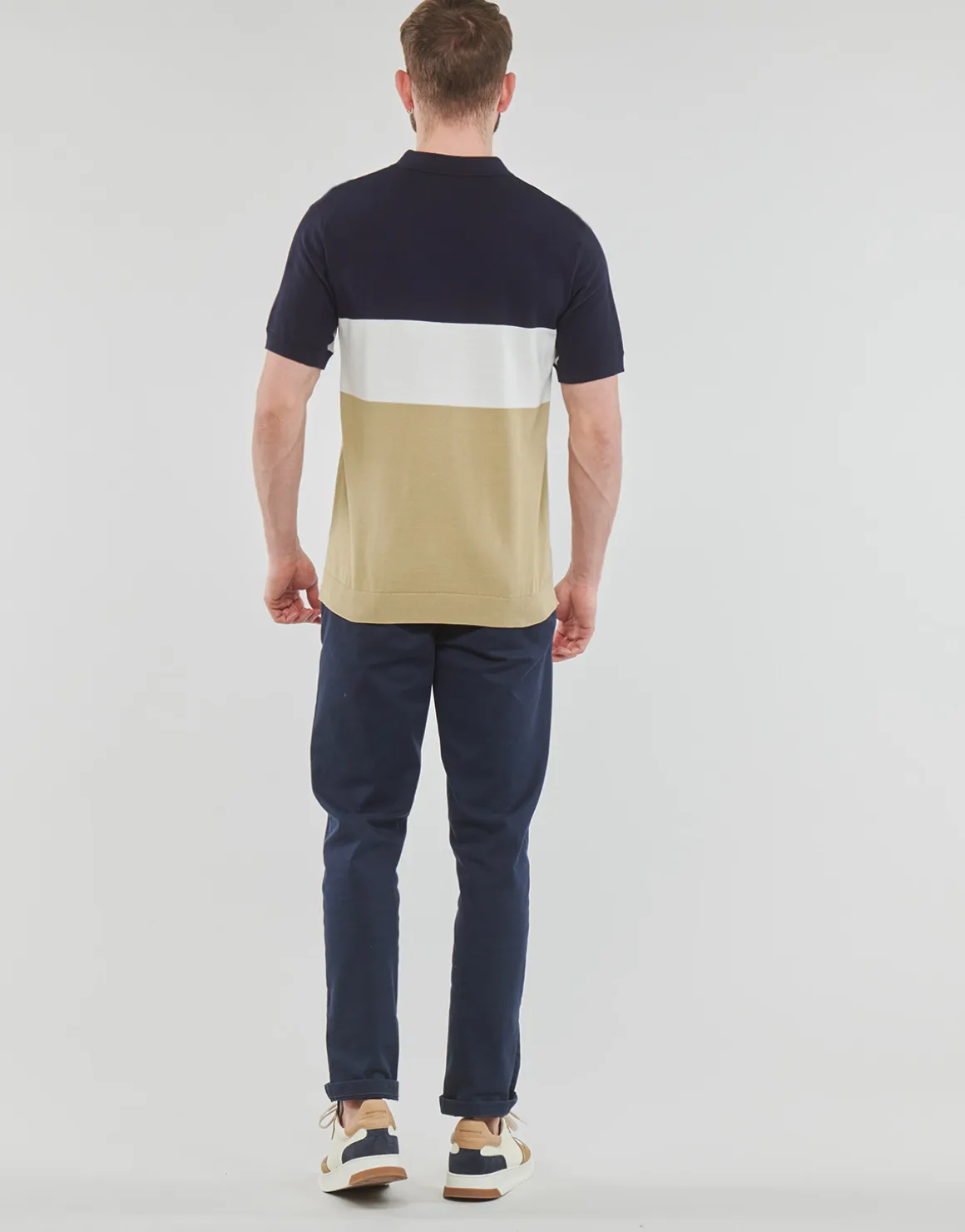 Selected - SLHMATTIS SS KNIT BLOCK POLO B