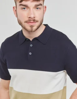 Selected - SLHMATTIS SS KNIT BLOCK POLO B