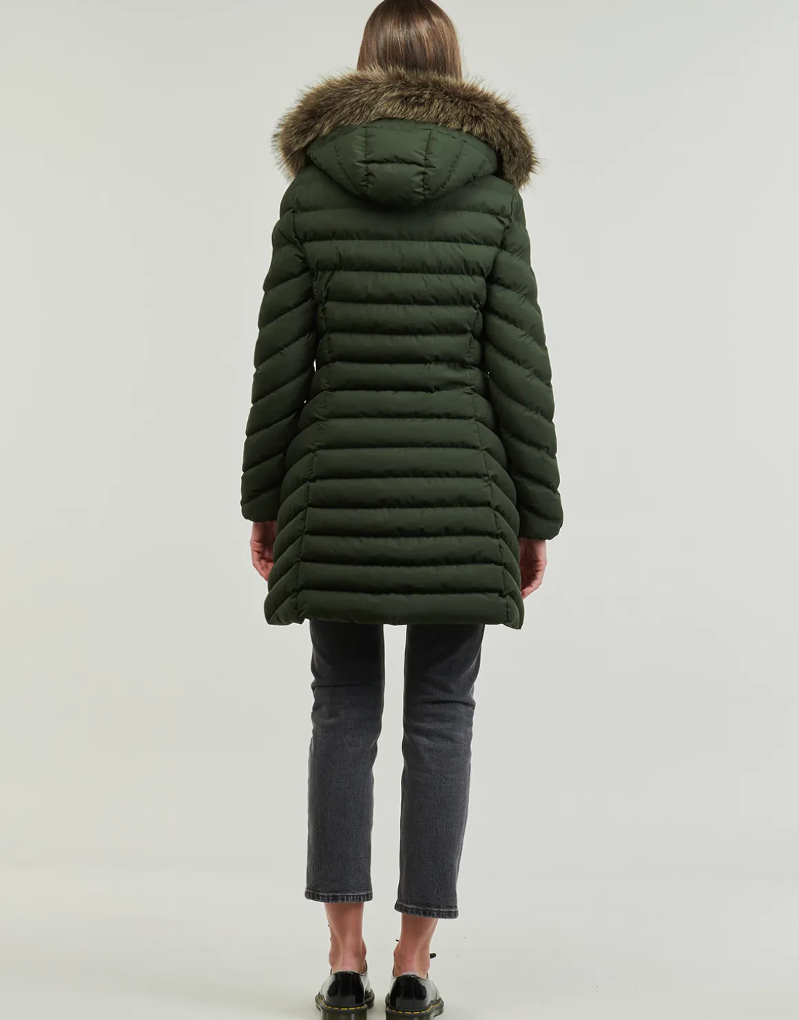 Superdry - FUJI HOODED MID FAUSSE FOURRURE