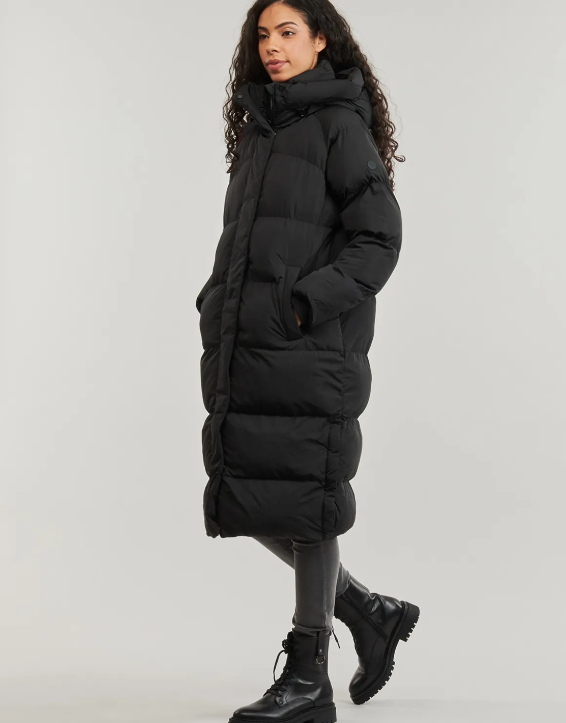 Superdry - LONGLINE HOODED PUFFER COAT