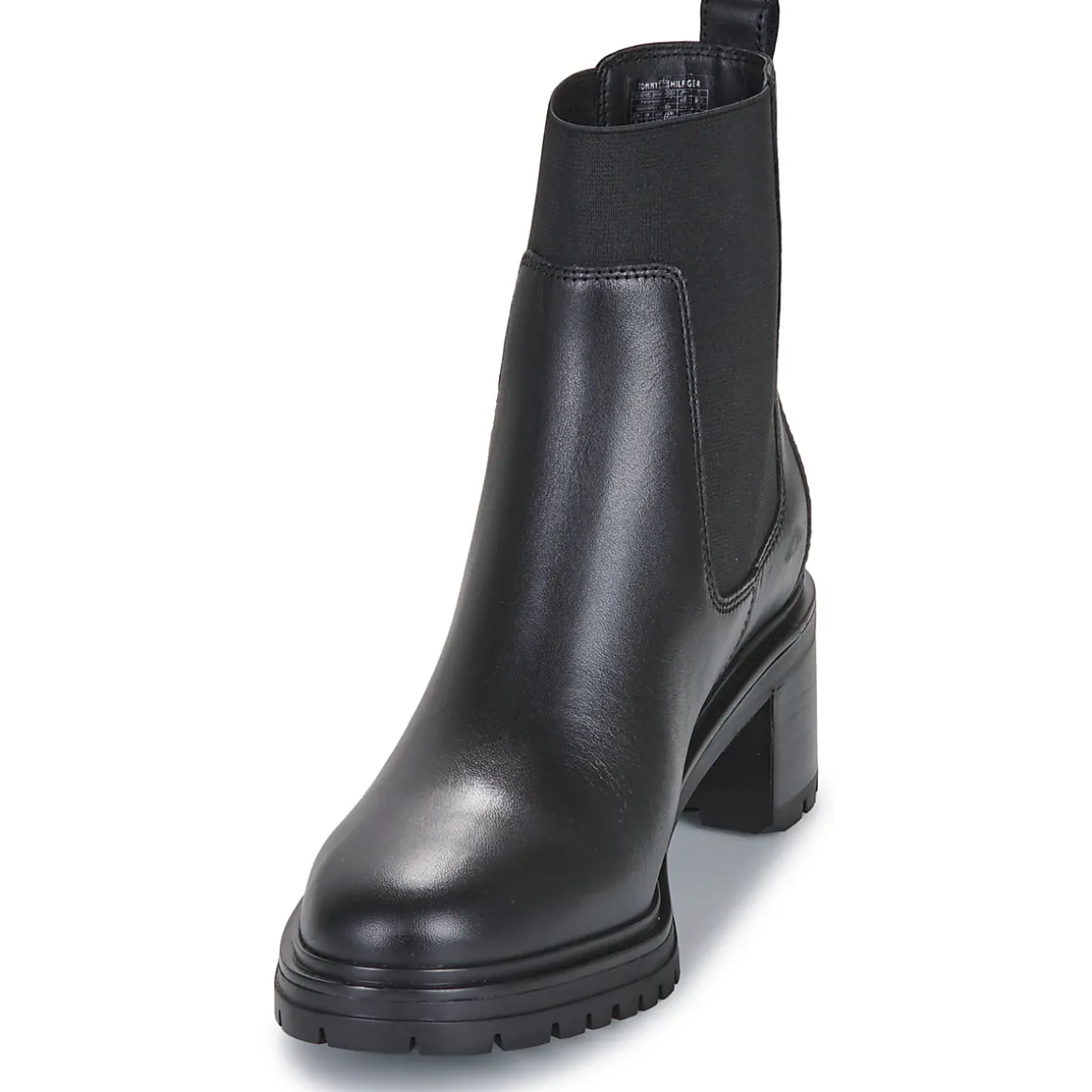 Tommy Hilfiger - FLAG MID HEEL LEATHER CHELSEA