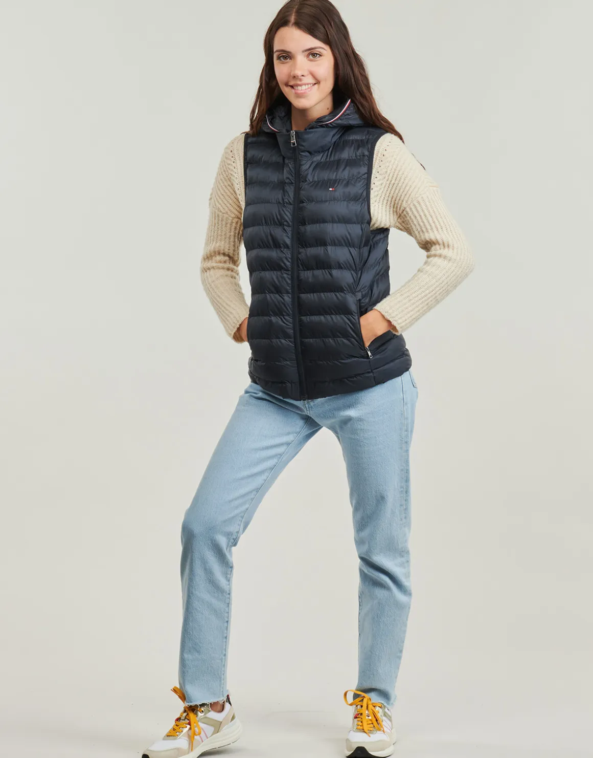 Tommy Hilfiger - LW PADDED GLOBAL STRIPE VEST