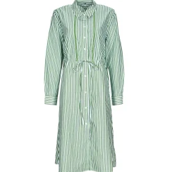 Tommy Hilfiger - ORG CO STRIPE MIDI SHIRT-DRESS