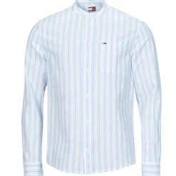 Tommy Jeans - TJM MAO STRIPE LINEN BLEND SHIRT