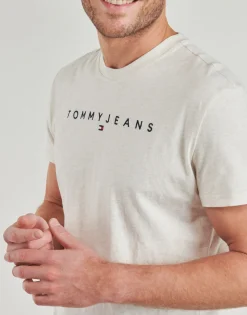Tommy Jeans - TJM REG LINEAR LOGO TEE EXT