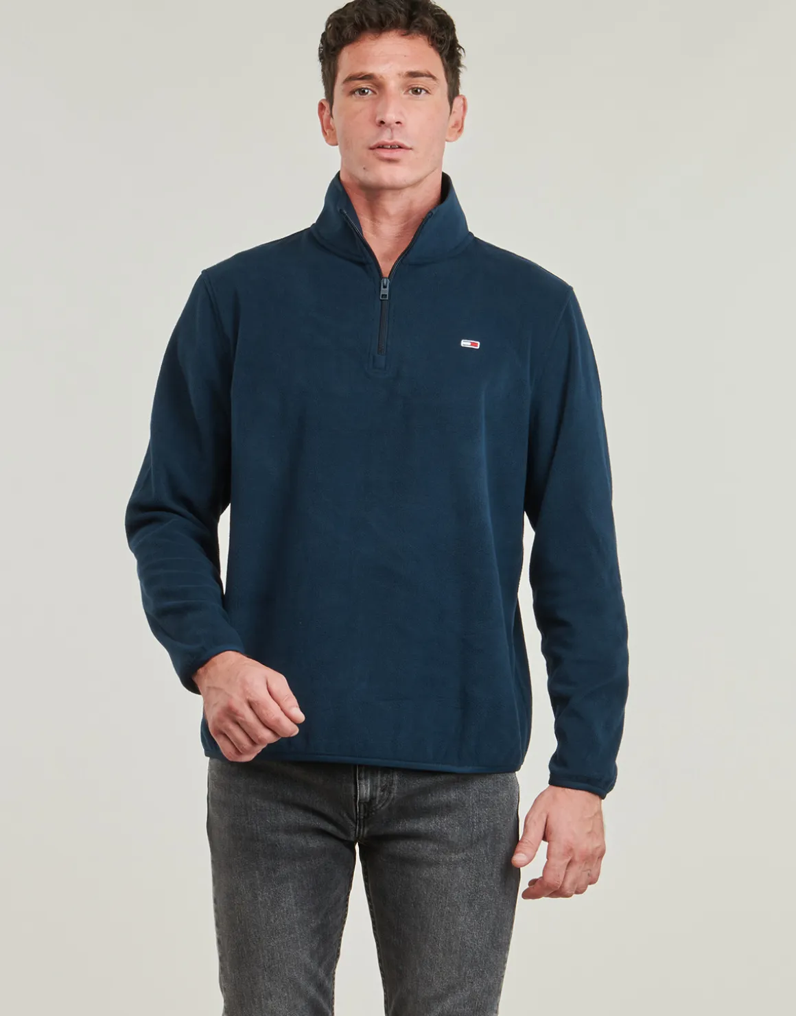 Tommy Jeans - TJM REG S FLAG POLAR 1/4 ZIP
