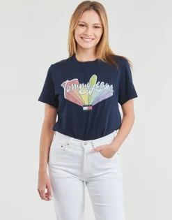 Tommy Jeans - TJW BXY RAINBOW FLAG TEE