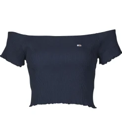 Tommy Jeans - TJW CROP RIB OFF SHOULDER TOP