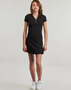 Tommy Jeans - TJW F&F RIB POLO DRESS EXT