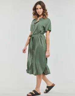Vero Moda - VMBUMPY SS CALF SHIRT DRESS NOOS
