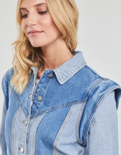 Vila - VIMALUSA L/S 2IN1 DENIM
